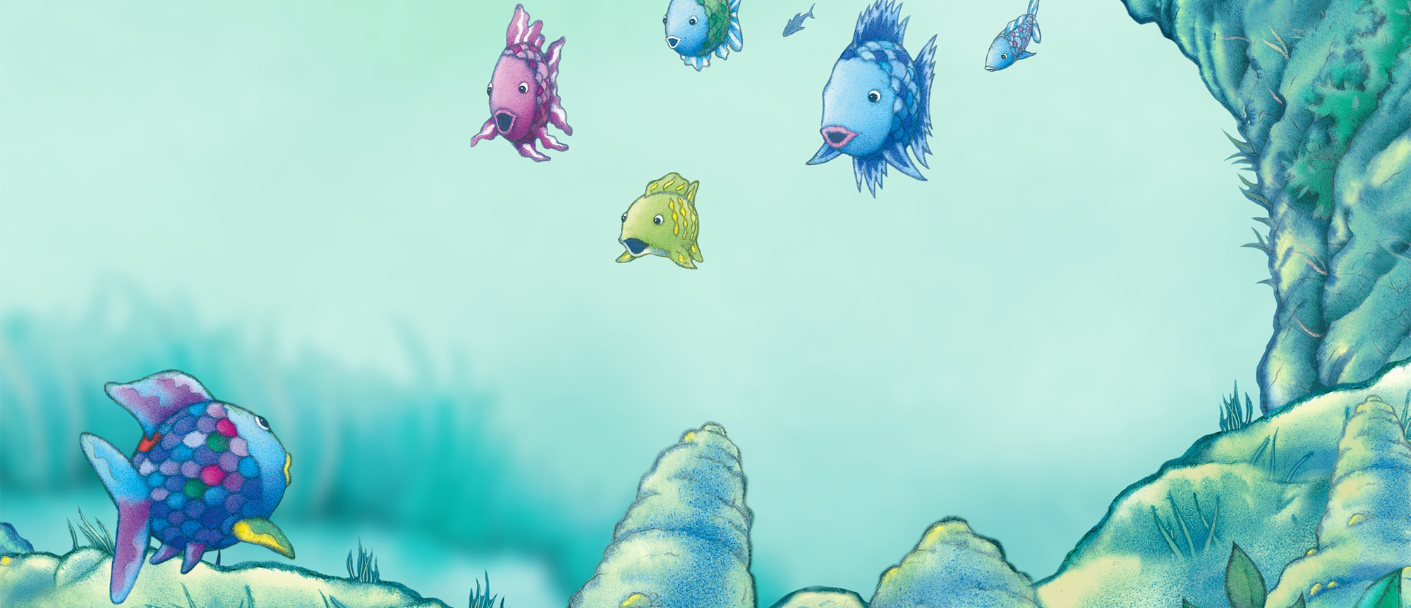 Titelbild "Der Regenbogenfisch und seine Freunde". © Fachhochschule Kiel / Markus Pfister / Joachim Perschbacher